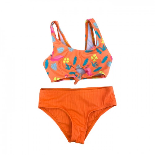 bikini orange flamingo